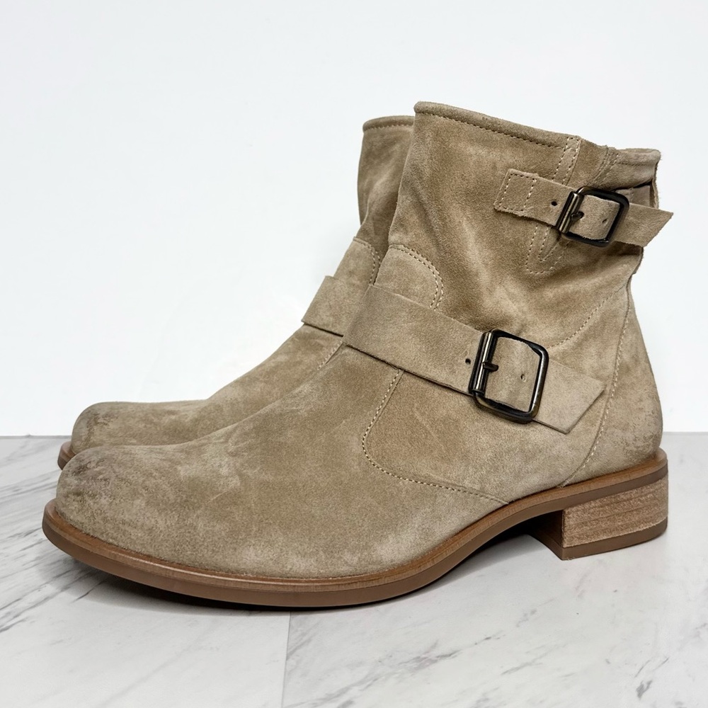 Paul Green Wyatt Tan Suede Buckle Bootie 3.5 / 6